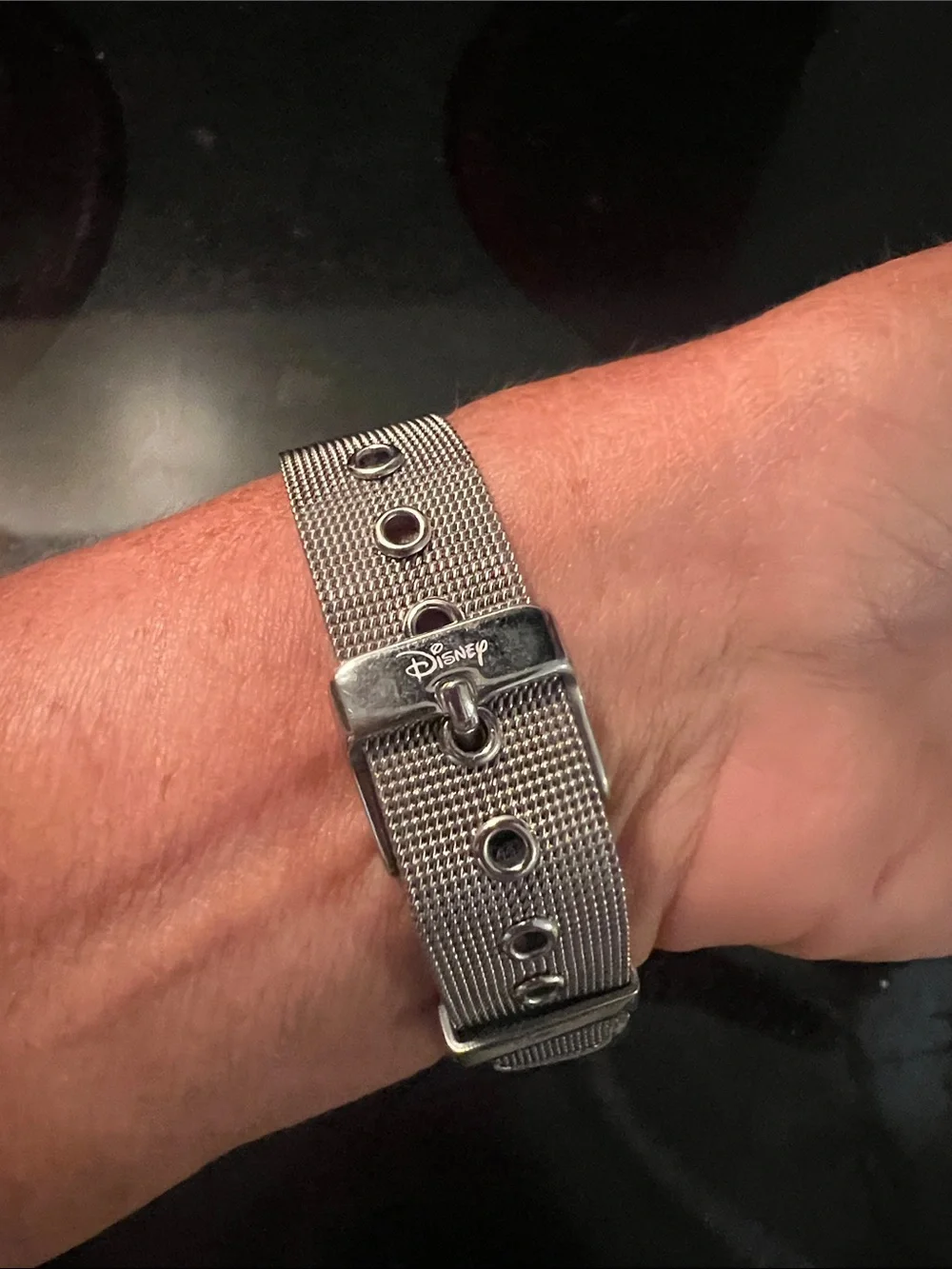 Disney Silver Mesh Band Mickey Mouse Watch